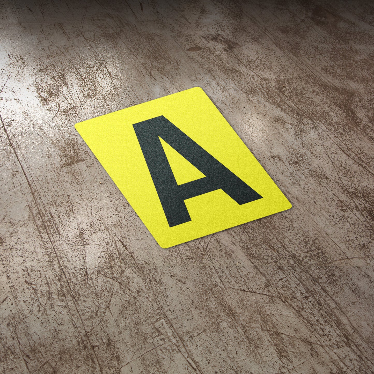 7 x 10in Floor Sticker: Alphabet Letter A Vinyl Decal