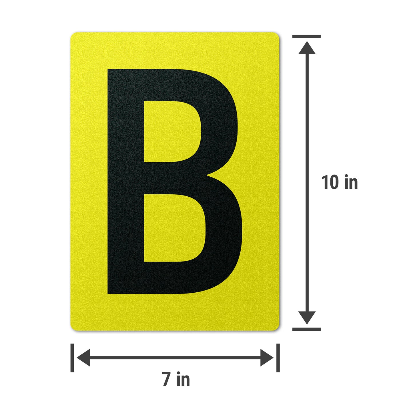 7 x 10in Floor Sticker: Alphabet Letter B Vinyl Decal