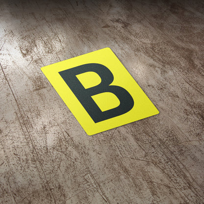 7 x 10in Floor Sticker: Alphabet Letter B Vinyl Decal