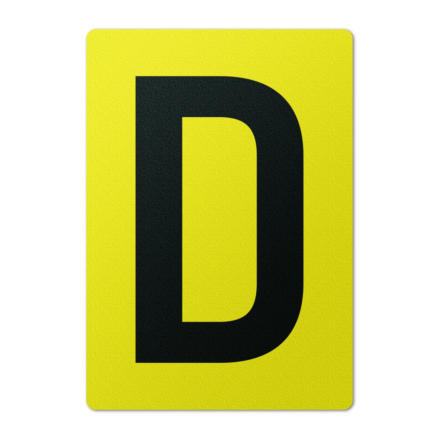 7 x 10in Floor Sticker: Alphabet Letter D Vinyl Decal