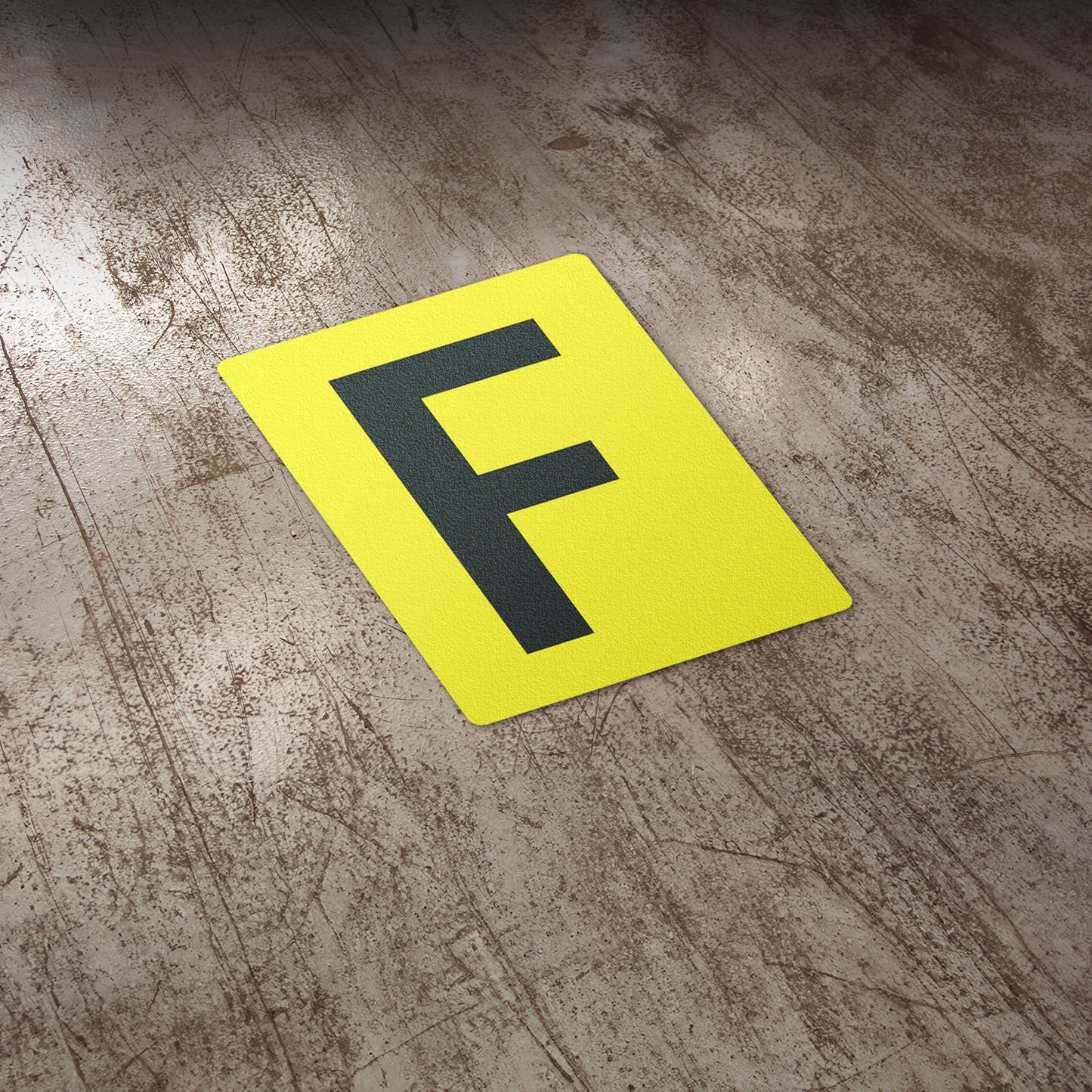 7 x 10in Floor Sticker: Alphabet Letter F Vinyl Decal