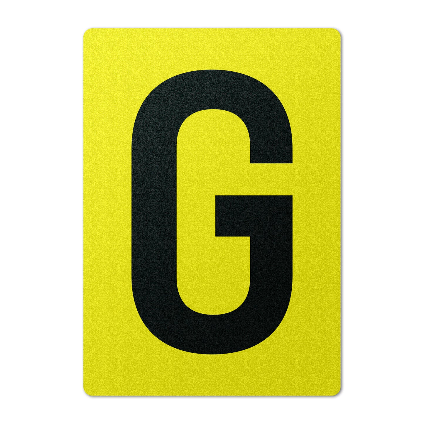 7 x 10in Floor Sticker: Alphabet Letter G Vinyl Decal