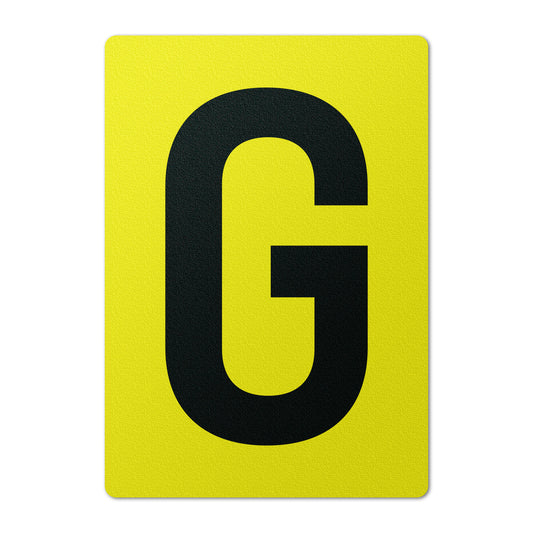 7 x 10in Floor Sticker: Alphabet Letter G Vinyl Decal