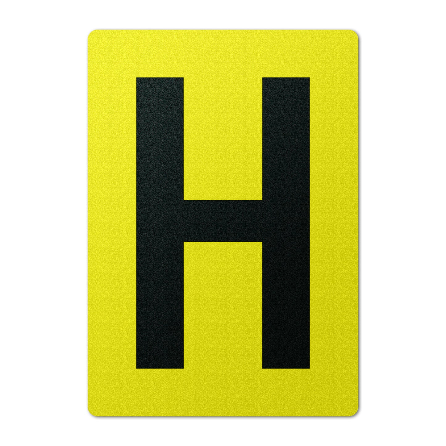 7 x 10in Floor Sticker: Alphabet Letter H Vinyl Decal