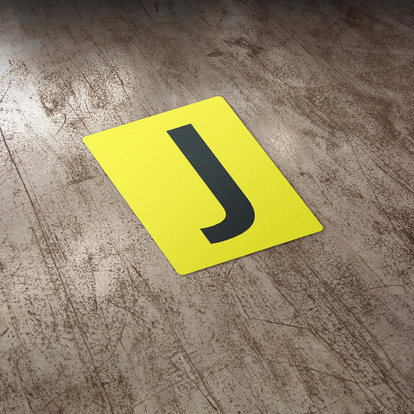7 x 10in Floor Sticker: Alphabet Letter J Vinyl Decal