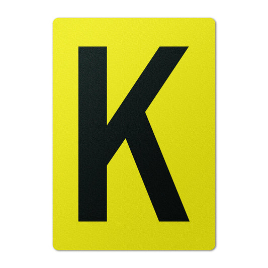7 x 10in Floor Sticker: Alphabet Letter K Vinyl Decal
