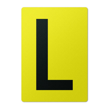 7 x 10in Floor Sticker: Alphabet Letter L Vinyl Decal