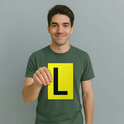 7 x 10in Floor Sticker: Alphabet Letter L Vinyl Decal