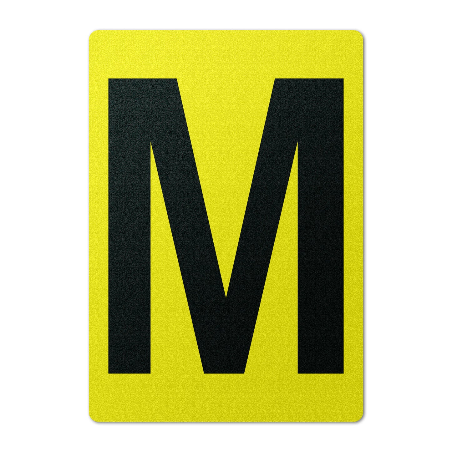7 x 10in Floor Sticker: Alphabet Letter M Vinyl Decal