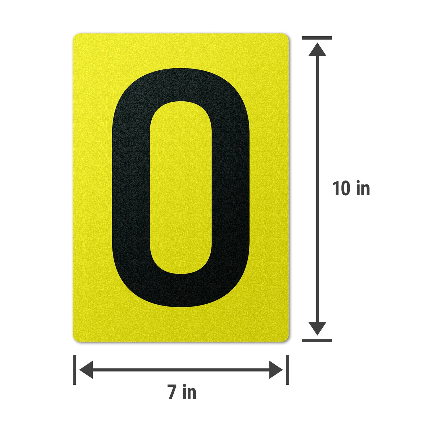 7 x 10in Floor Sticker: Alphabet Letter O Vinyl Decal