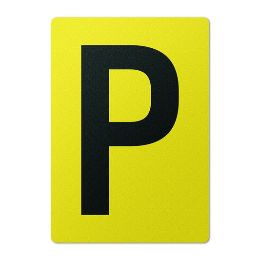 7 x 10in Floor Sticker: Alphabet Letter P Vinyl Decal