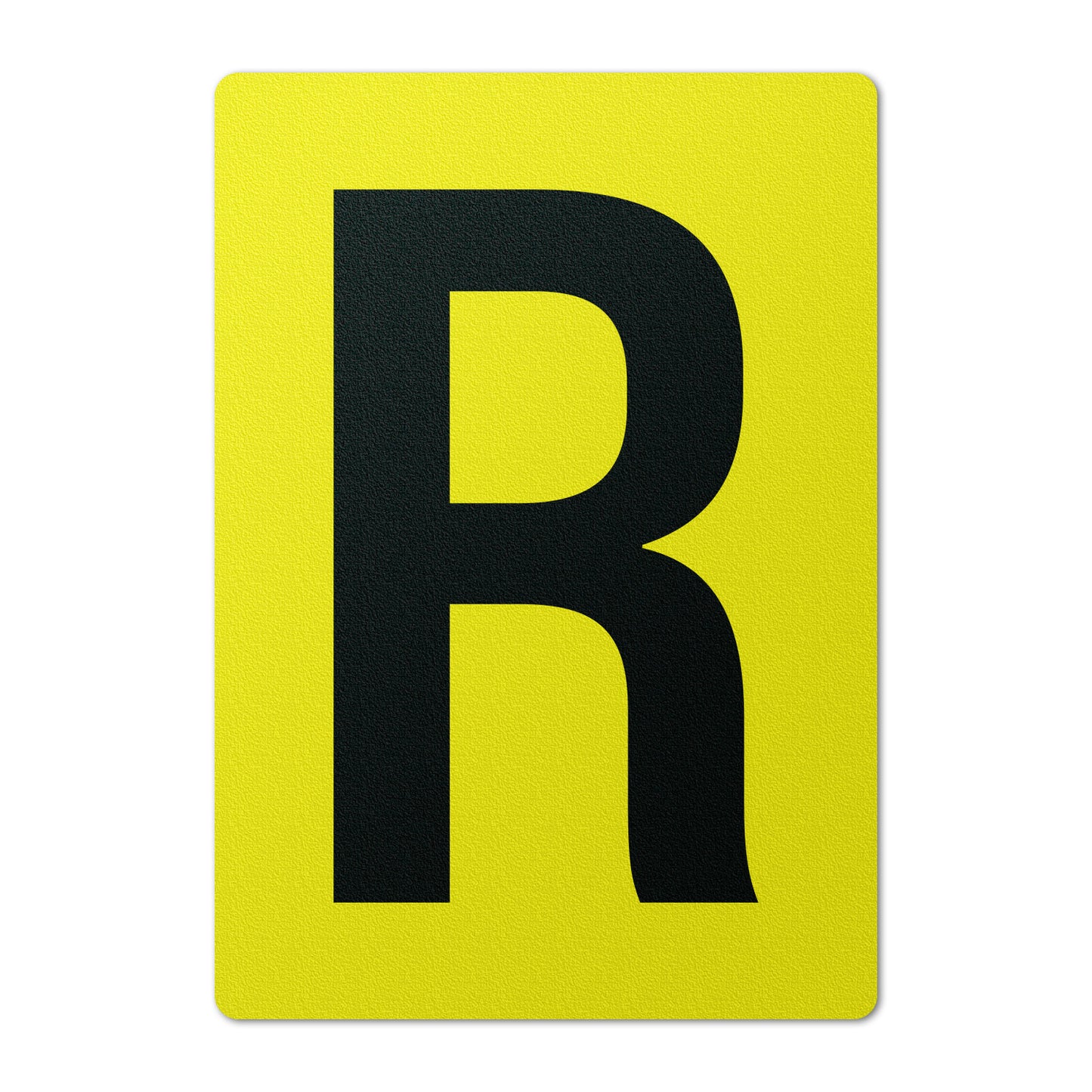 7 x 10in Floor Sticker: Alphabet Letter R Vinyl Decal