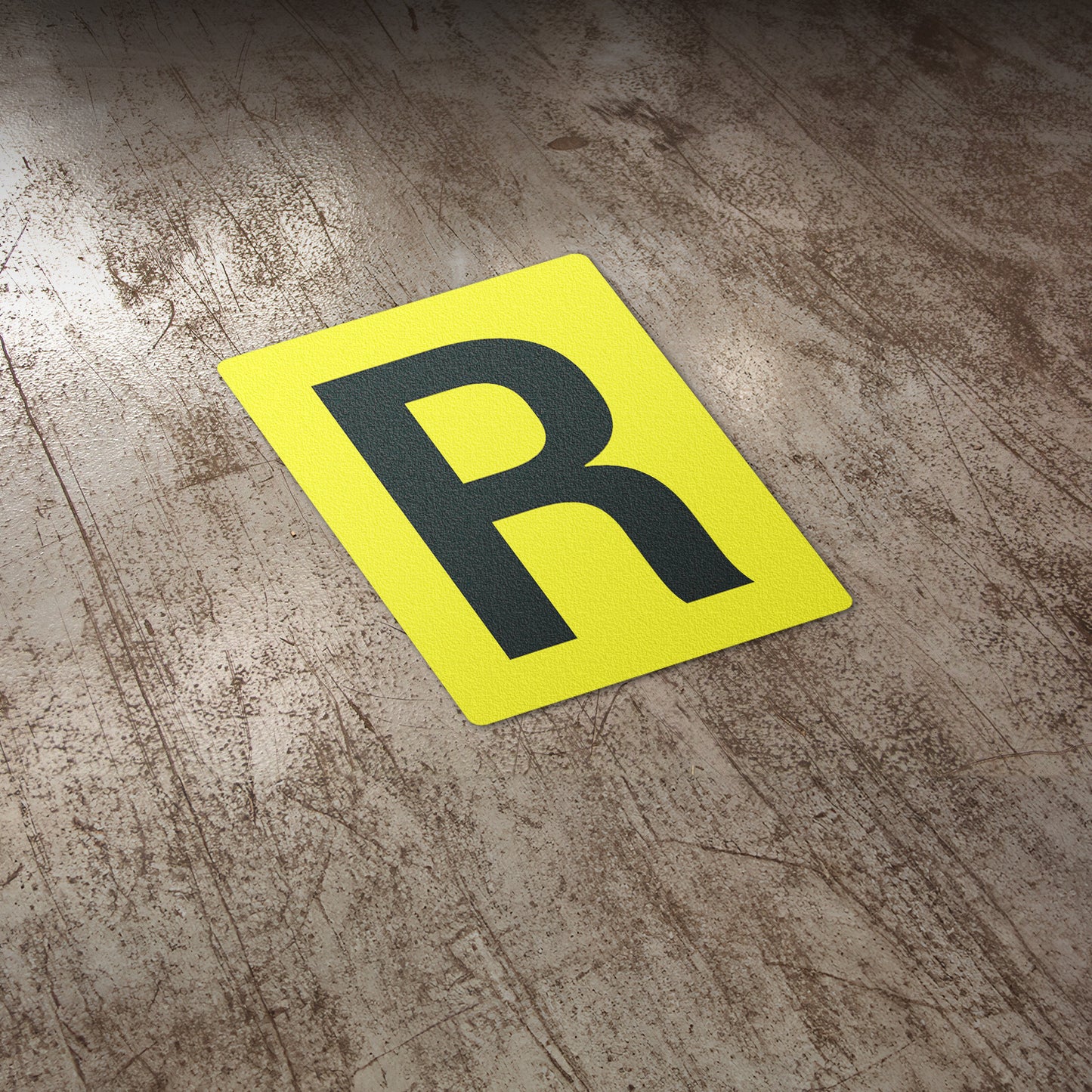 7 x 10in Floor Sticker: Alphabet Letter R Vinyl Decal