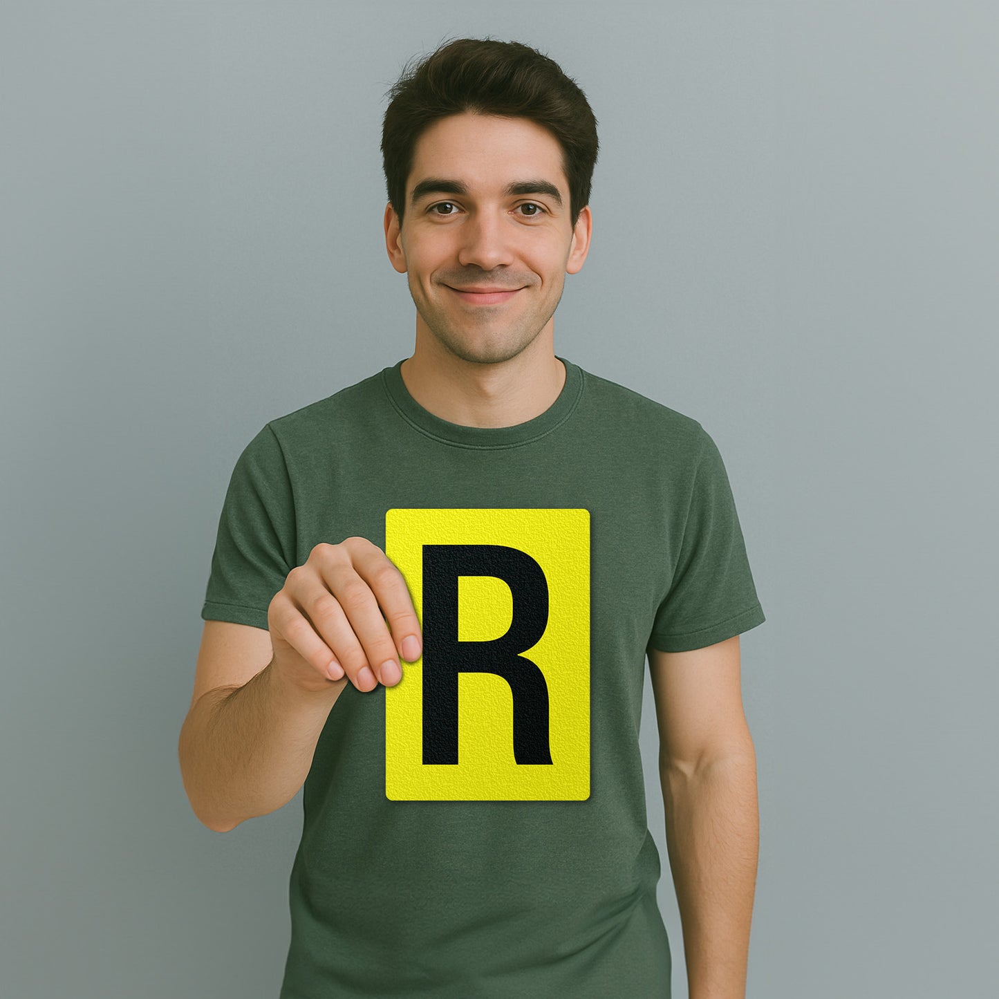 7 x 10in Floor Sticker: Alphabet Letter R Vinyl Decal
