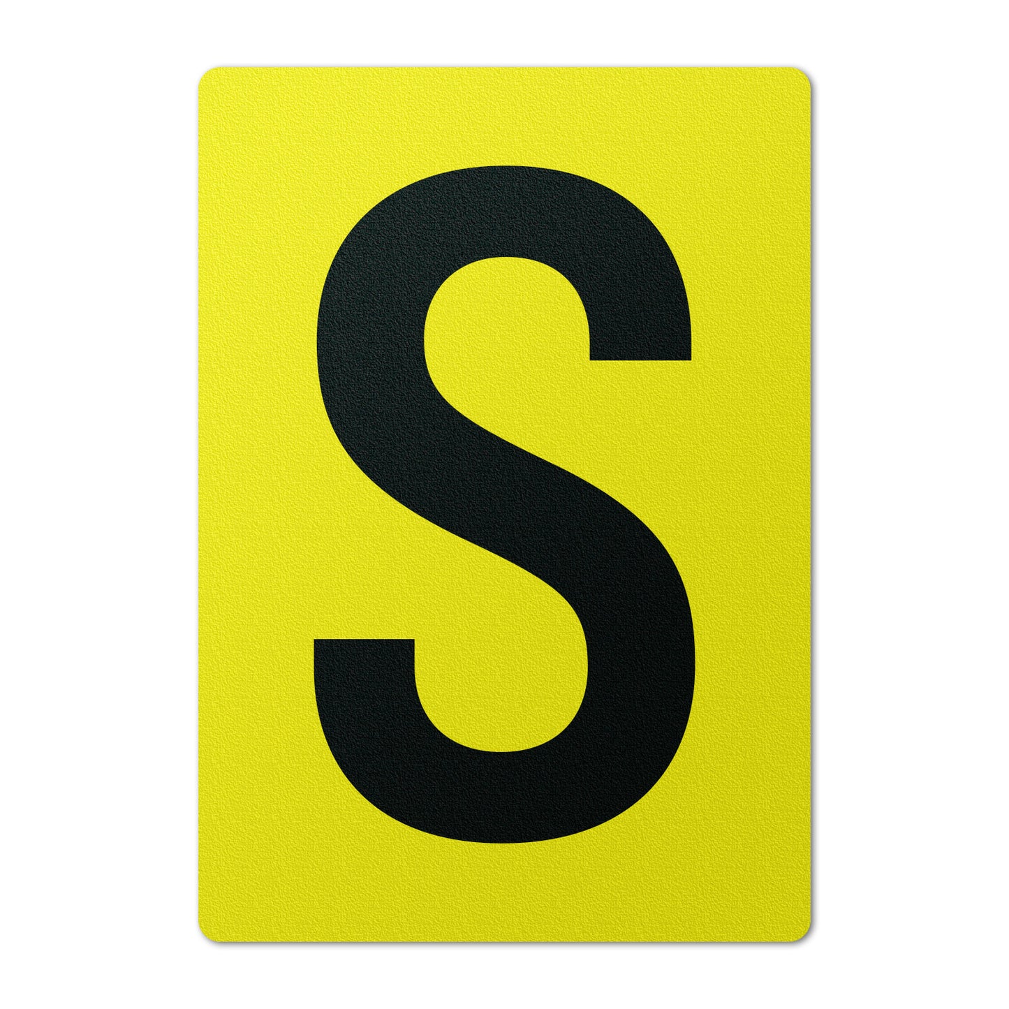 7 x 10in Floor Sticker: Alphabet Letter S Vinyl Decal