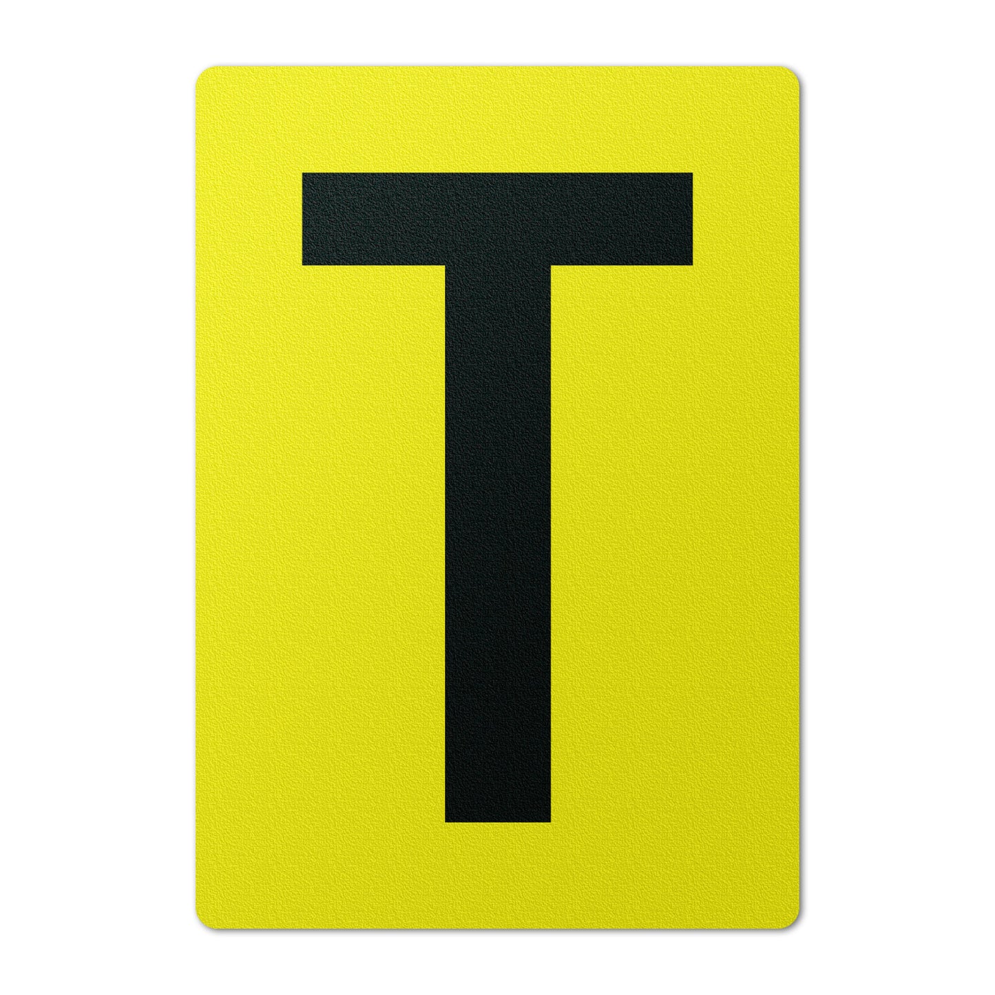 7 x 10in Floor Sticker: Alphabet Letter T Vinyl Decal