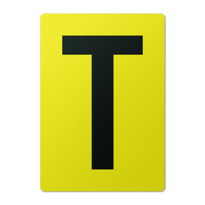 7 x 10in Floor Sticker: Alphabet Letter T Vinyl Decal
