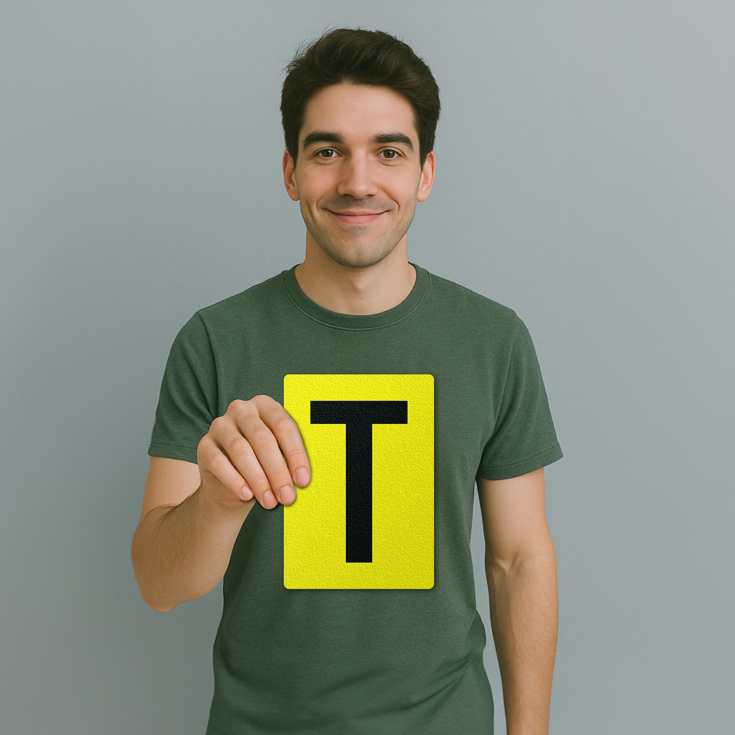 7 x 10in Floor Sticker: Alphabet Letter T Vinyl Decal