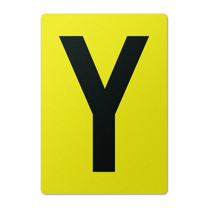 7 x 10in Floor Sticker: Alphabet Letter Y Vinyl Decal