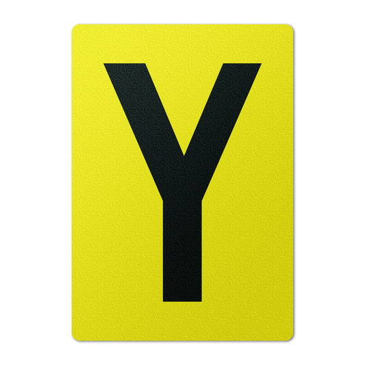 7 x 10in Floor Sticker: Alphabet Letter Y Vinyl Decal