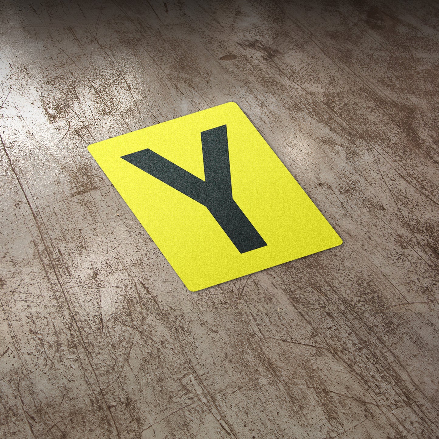 7 x 10in Floor Sticker: Alphabet Letter Y Vinyl Decal