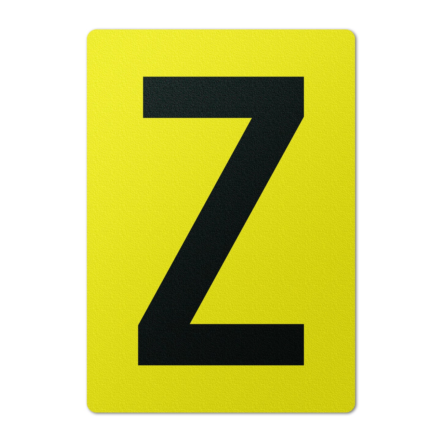 7 x 10in Floor Sticker: Alphabet Letter Z Vinyl Decal