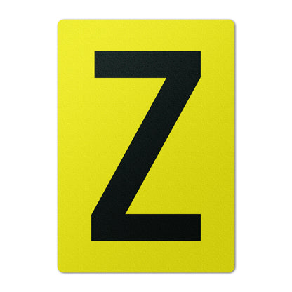 7 x 10in Floor Sticker: Alphabet Letter Z Vinyl Decal
