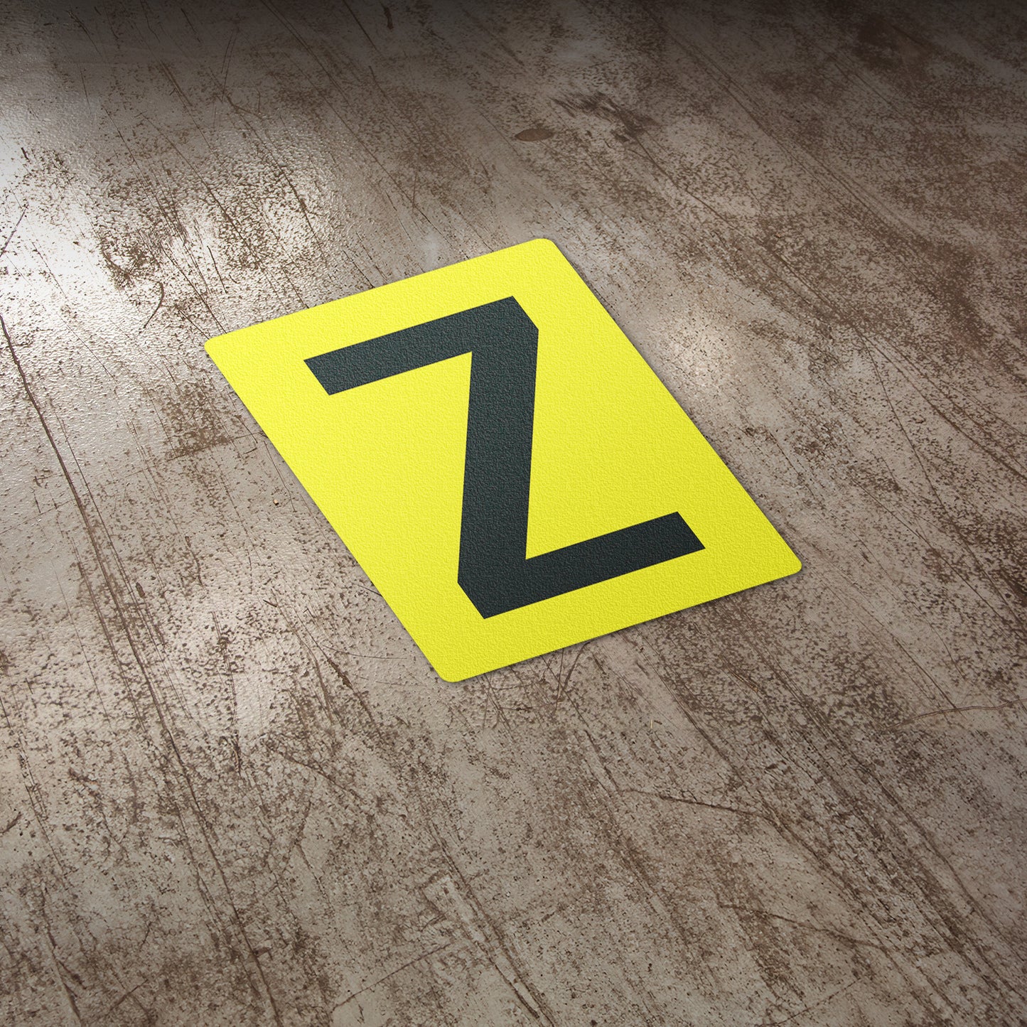7 x 10in Floor Sticker: Alphabet Letter Z Vinyl Decal