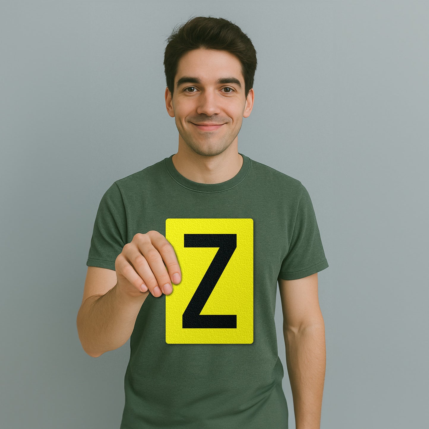 7 x 10in Floor Sticker: Alphabet Letter Z Vinyl Decal
