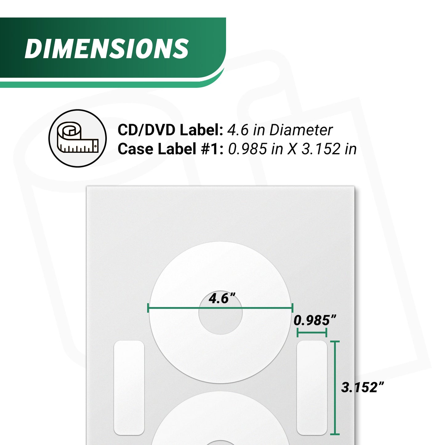 CD/DVD Labels: Neato CLP-192217 Compatible Inkjet & Laser Printers
