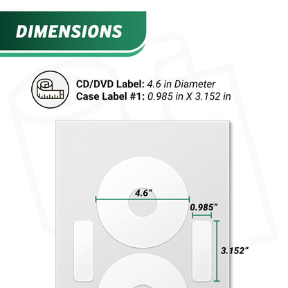 CD/DVD Labels: Neato CLP-192217 Compatible Inkjet & Laser Printers