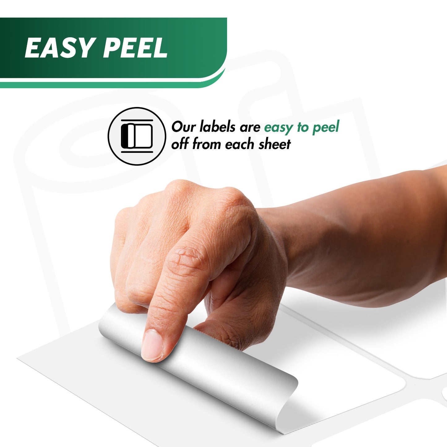 4 x 1.33in Blank Rectangle Labels: Laser and Inkjet Printer Compatible (2100 Total)