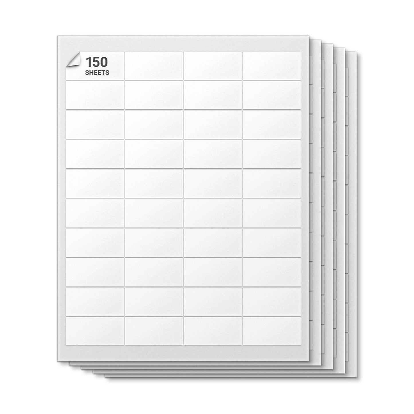 2 x 1in Blank Labels: White Laser & Inkjet Printable (150 Sheets, 40 Label/Sheet)