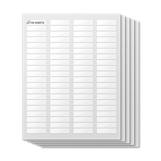 1.75 x 0.5in Blank Labels: Laser & Inkjet Printable White Stickers (12000 Total)