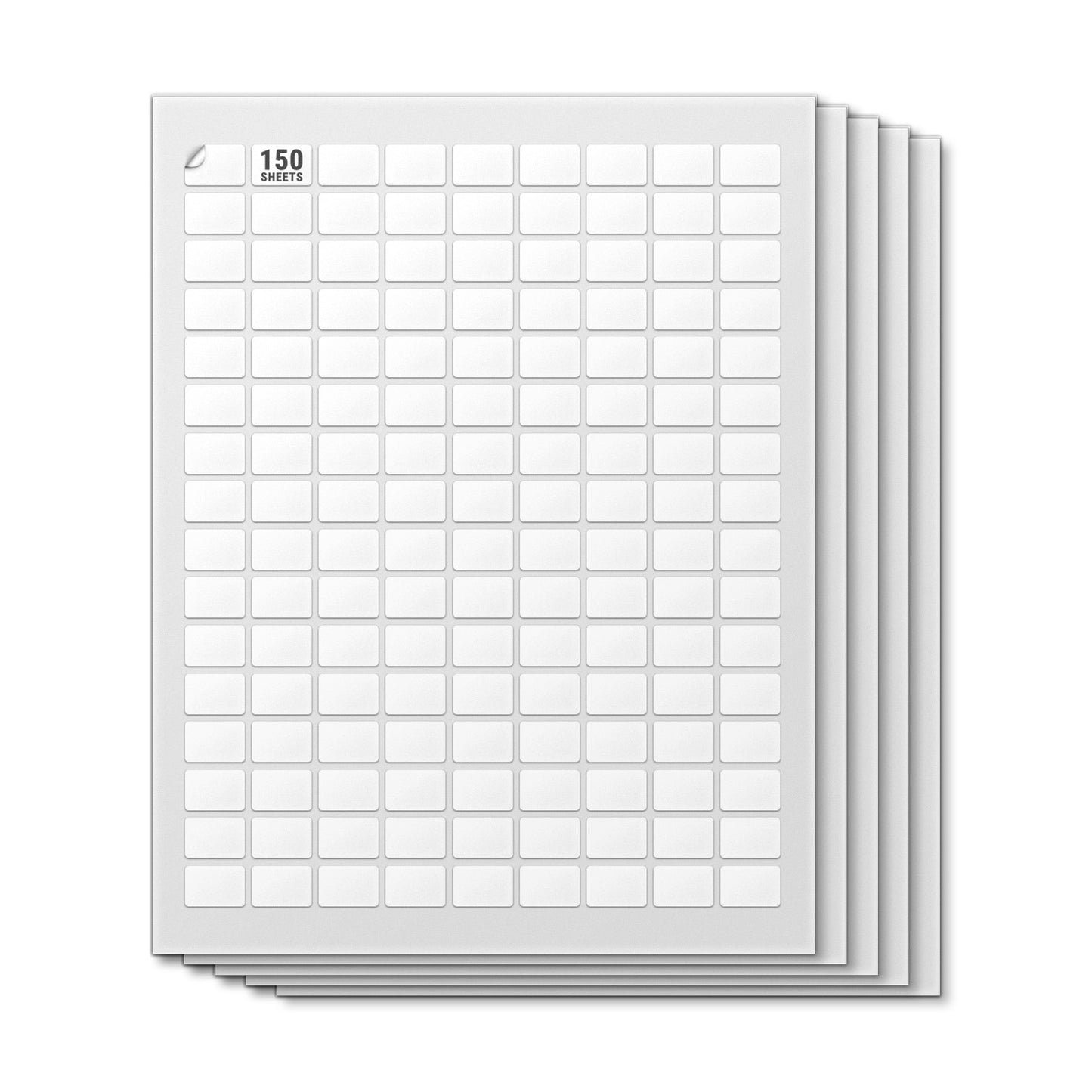 0.75 x 0.5in Blank Labels: Laser & Inkjet Printable White Stickers (21600 Total)