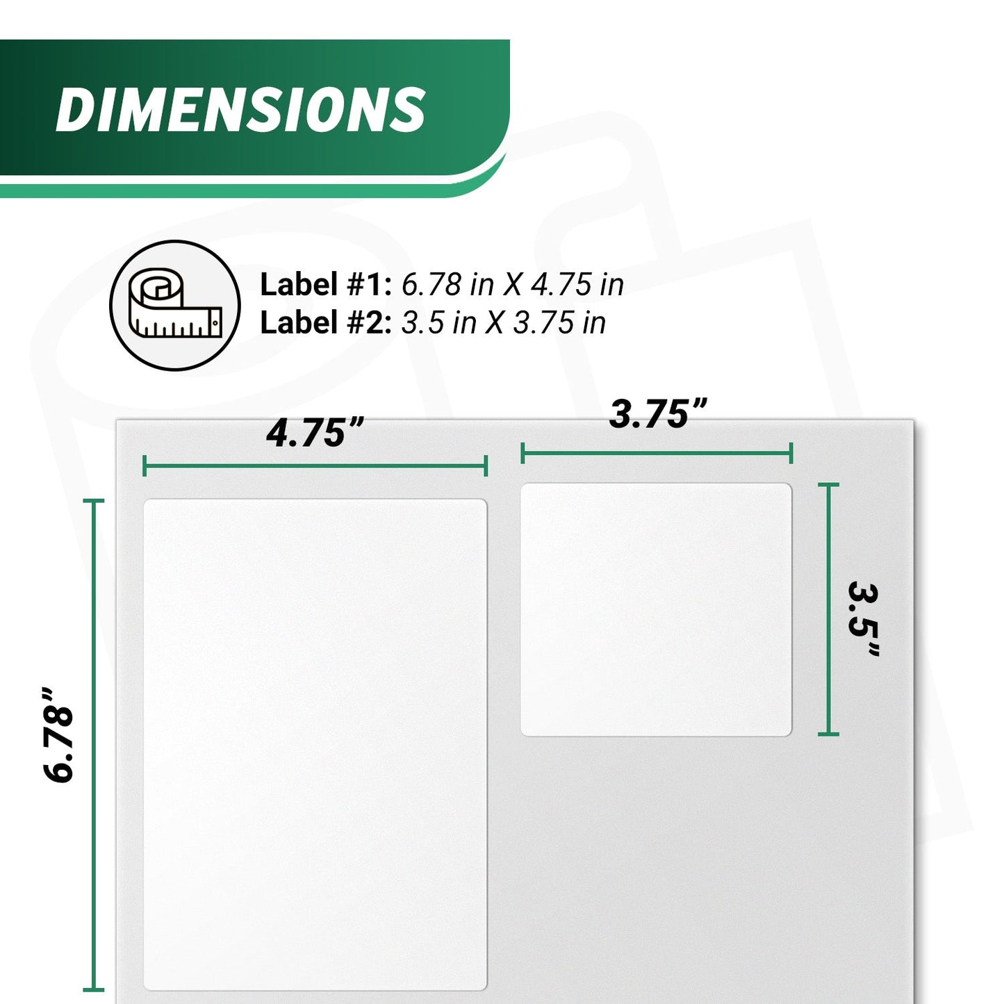 6.78 x 4.75in Shipping Label with Receipt: Click-N-Ship Compatible (150 Sheets)
