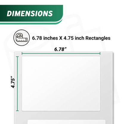 6.78 x 4.75in Shipping Label: Click-N-Ship Compatible (2 per Sheet, 300 Total)