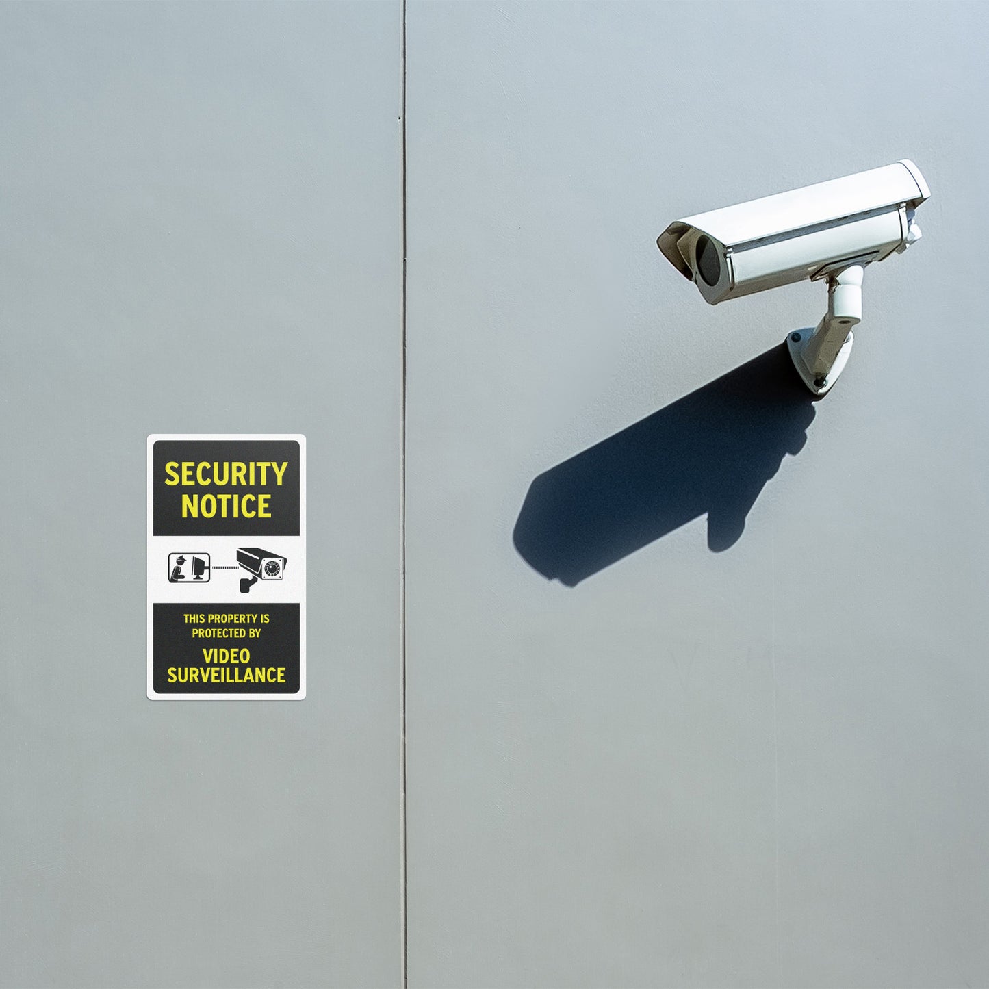 6 x 10in Security Notice Sign: Video Surveillance Sticker