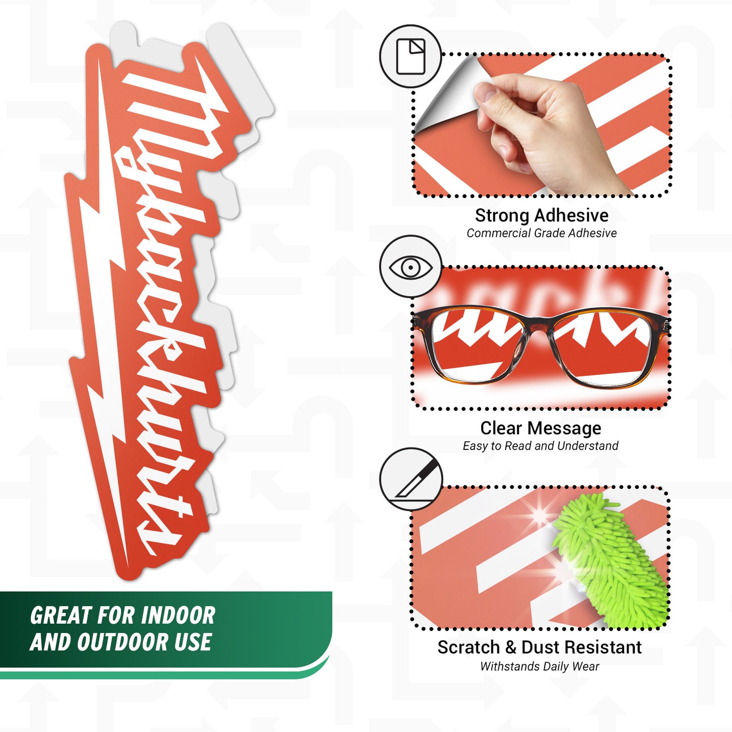 5 x 2in Humor Sticker: My Back Hurts Decal