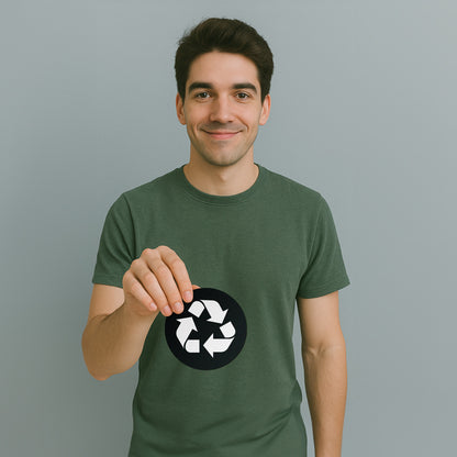 5 inch Bin Label: Trash Recycle Compost Assorted Sticker