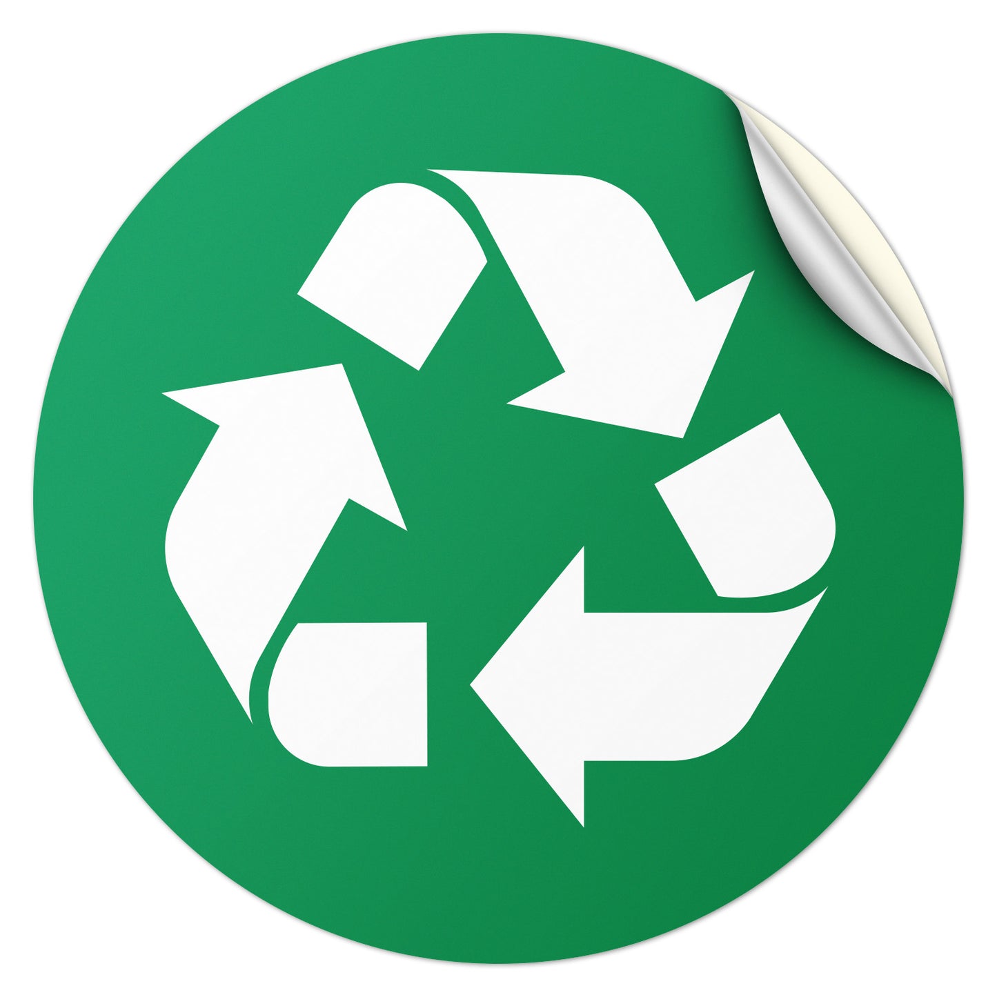 5 inch Bin Label: Compost Universal Symbol Sticker