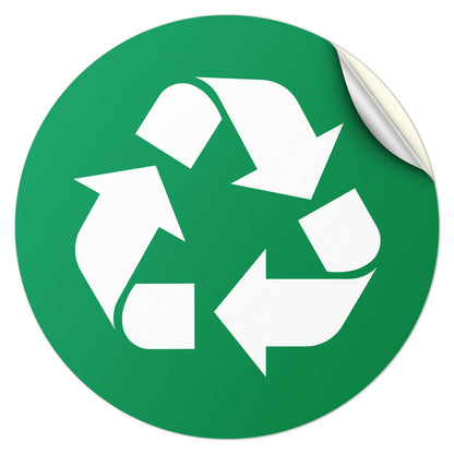 5 inch Bin Label: Compost Universal Symbol Sticker