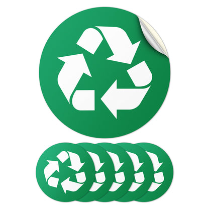 5 inch Bin Label: Compost Universal Symbol Sticker