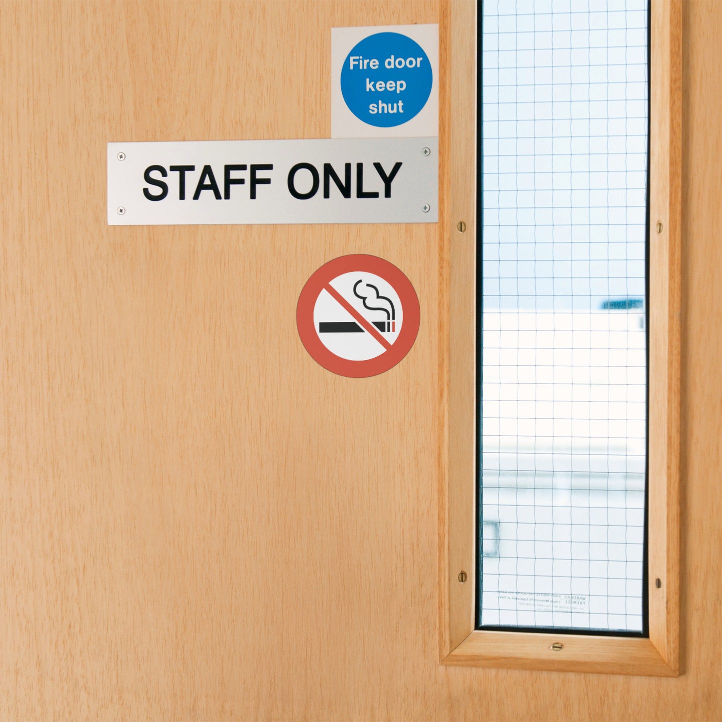 3 x 3in No Smoking Sticker: Smoke-Free Spaces Decal