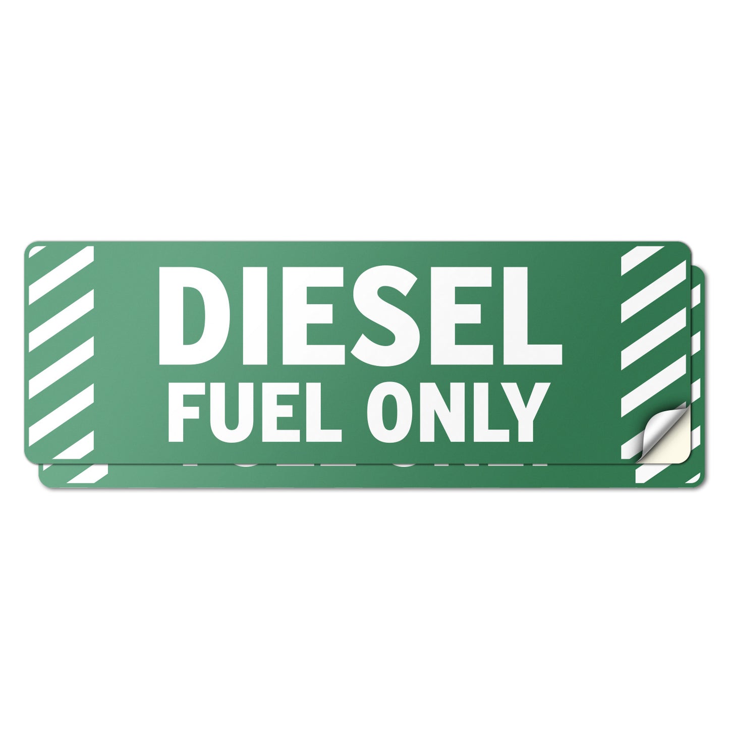 6 x 2in Vehicle Decal: Diesel Fuel Only Sticker