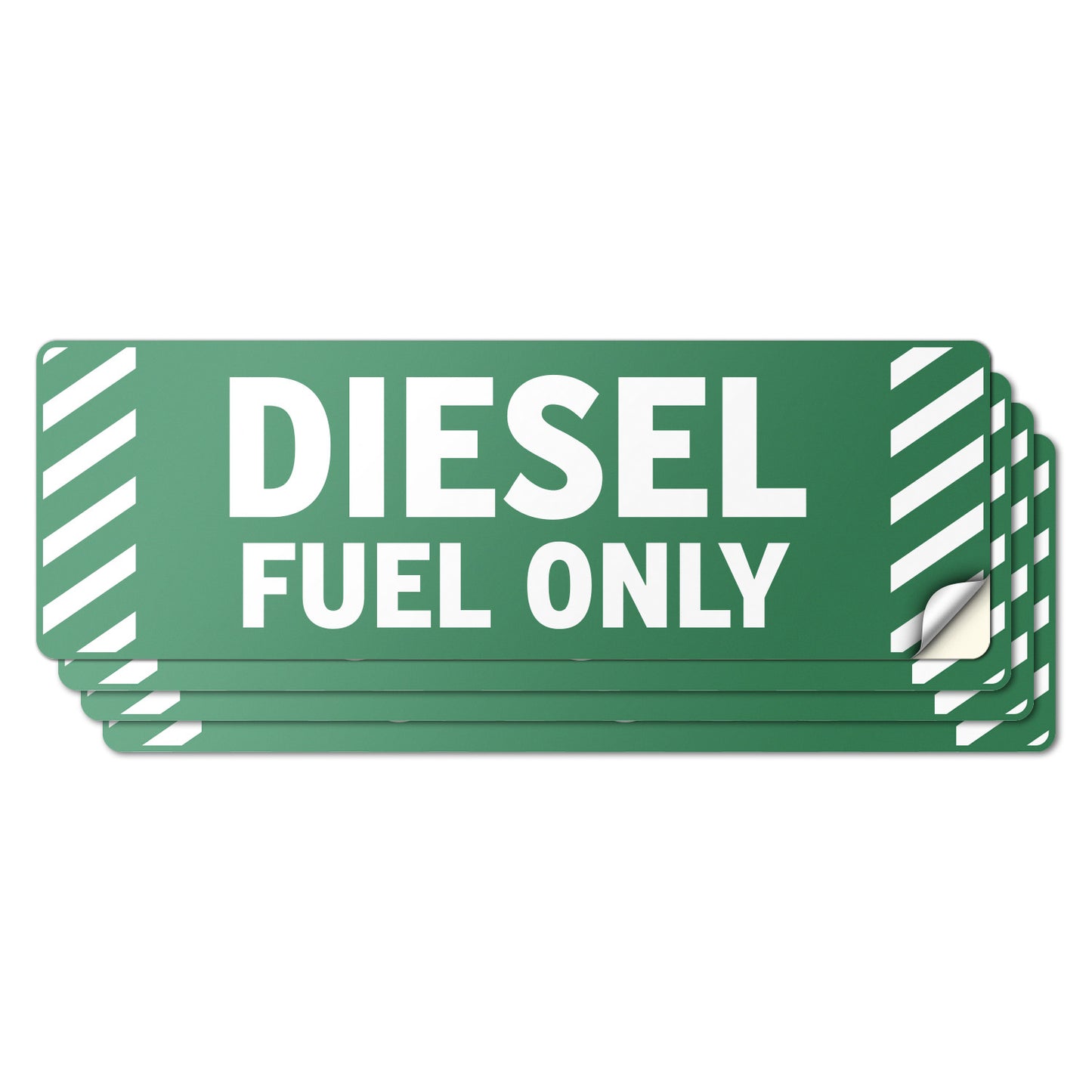 6 x 2in Vehicle Decal: Diesel Fuel Only Sticker