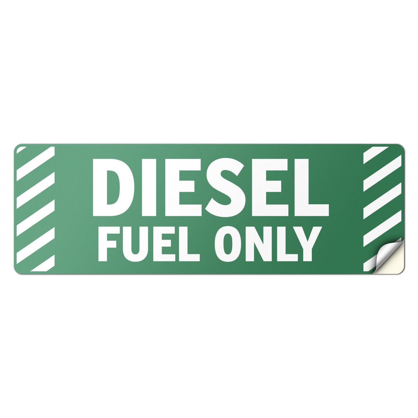 6 x 2in Vehicle Decal: Diesel Fuel Only Sticker