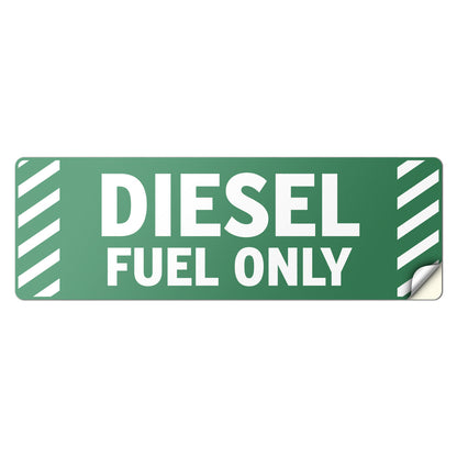 6 x 2in Vehicle Decal: Diesel Fuel Only Sticker