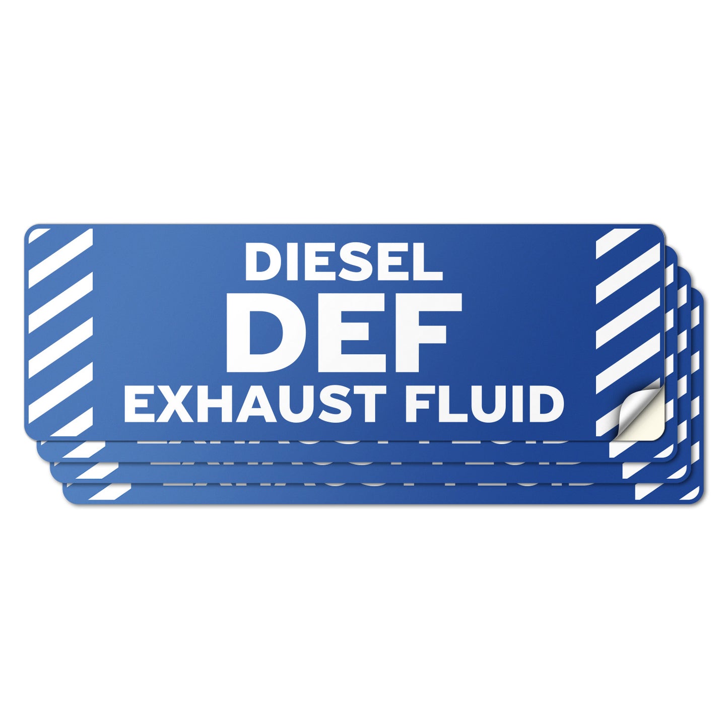 6 x 2in Fuel Sticker: Diesel DEF Exhaust Fluid Decal