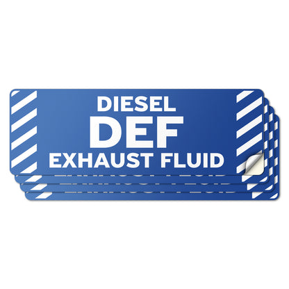6 x 2in Fuel Sticker: Diesel DEF Exhaust Fluid Decal